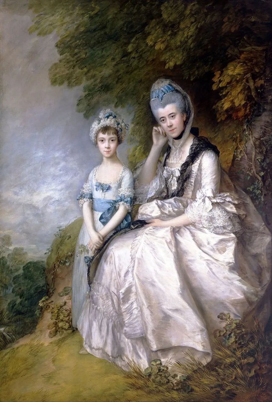 Hester, Sussexgrevinna, och hennes dotter, Lady Barbara Yelverton - Thomas Gainsborough