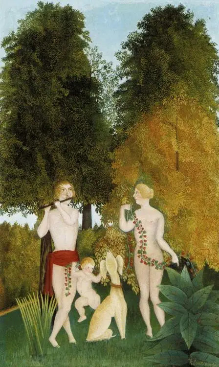 Lyckligt kvartett - Henri Rousseau