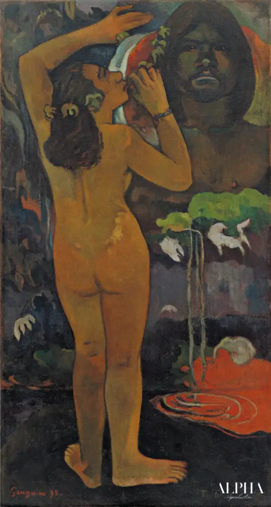 Hina Tefatou - Paul Gauguin - Reproductions de tableaux et peintures haut de gamme