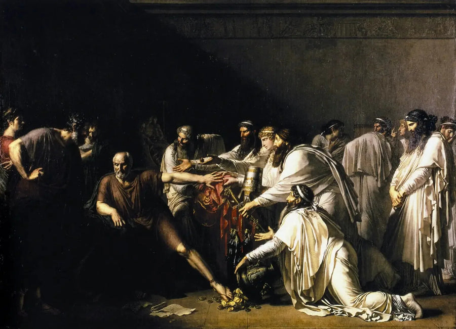 Hippokrates vägrar Artaxerxes gåvor - Anne-Louis Girodet