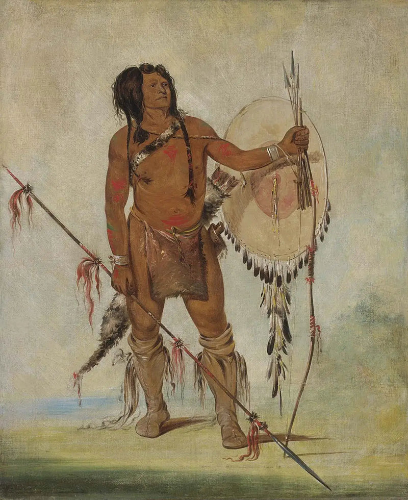 His-oo-sán-chees, Petit Espagnol, en Krigare - George Catlin