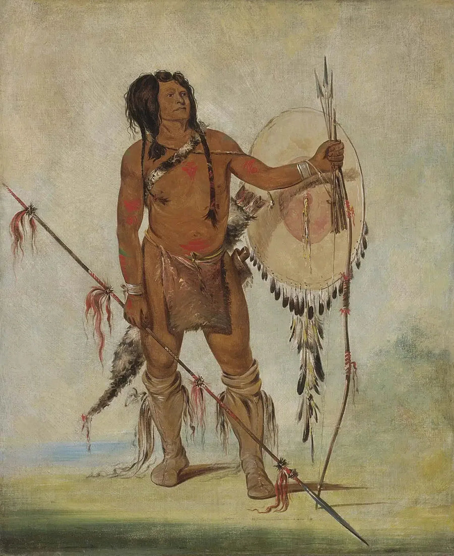 His-oo-sán-chees, Petit Espagnol, en Krigare - George Catlin