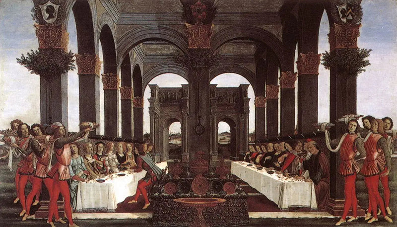 Historia om Nastagio degli Onesti, fjärde avsnittet - Sandro Botticelli