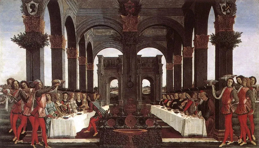 Historia om Nastagio degli Onesti, fjärde avsnittet - Sandro Botticelli