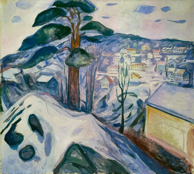 Vinter i Kragerø - Edvard Munch