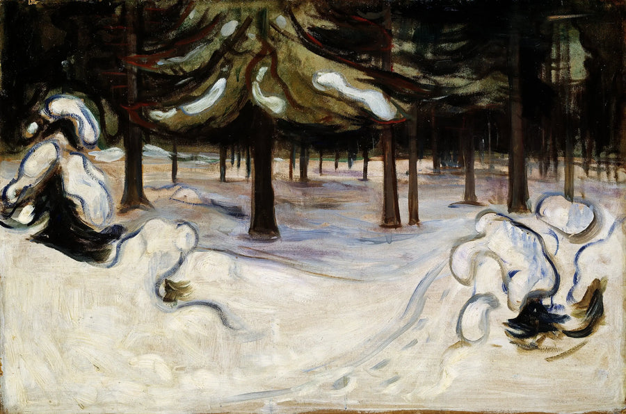 Vinter i skogen, Nordstrand - Edvard Munch