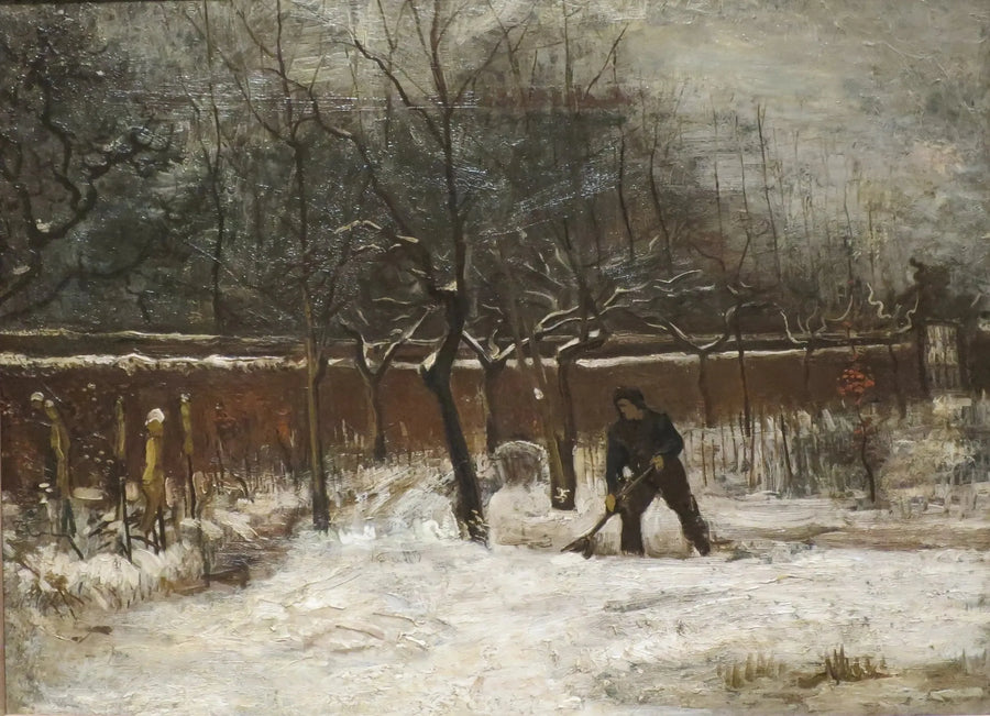 Vinter (Prästgårdens trädgård under snön) - Vincent van Gogh