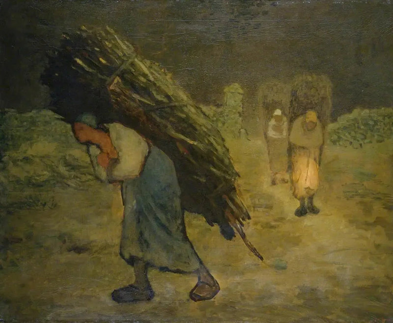 Vinter, pedérs samlare - Jean-François Millet