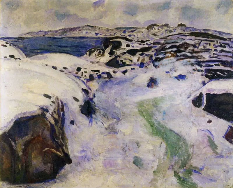 Vinter vid kusten - Edvard Munch
