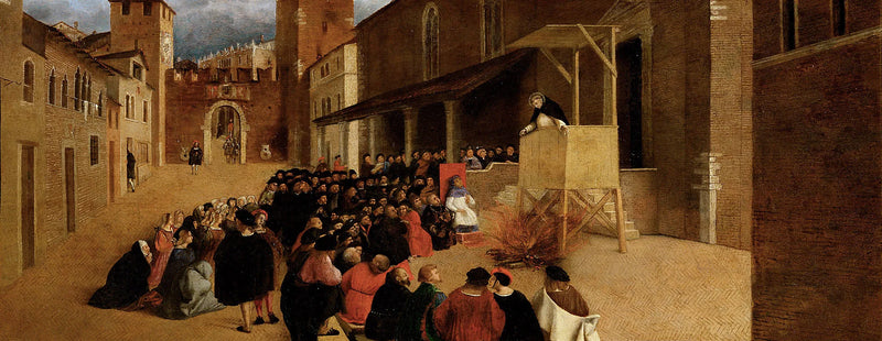 Homili av helige Dominikus i Recanati - Lorenzo Lotto