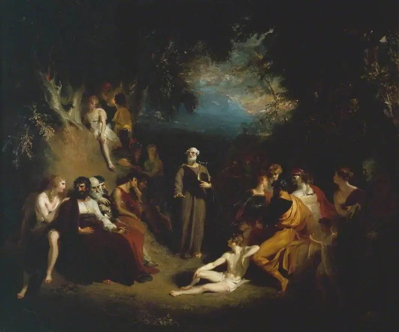 Homeros som reciterar sina dikter - Thomas Lawrence