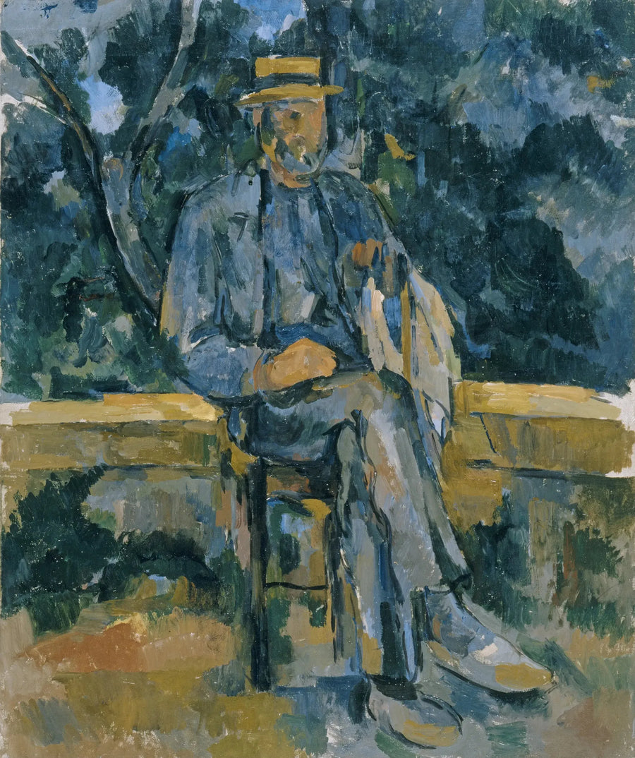 Man som sitter - Paul Cézanne