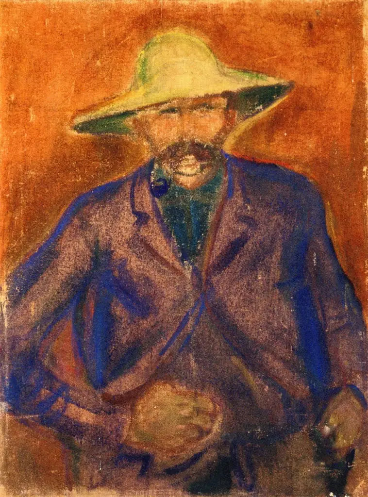 Man med halmhatt - Edvard Munch