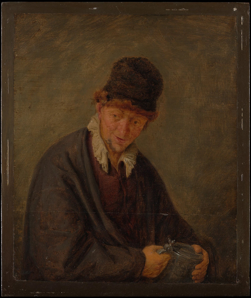 Homme avec une chope - Adriaen van Ostade