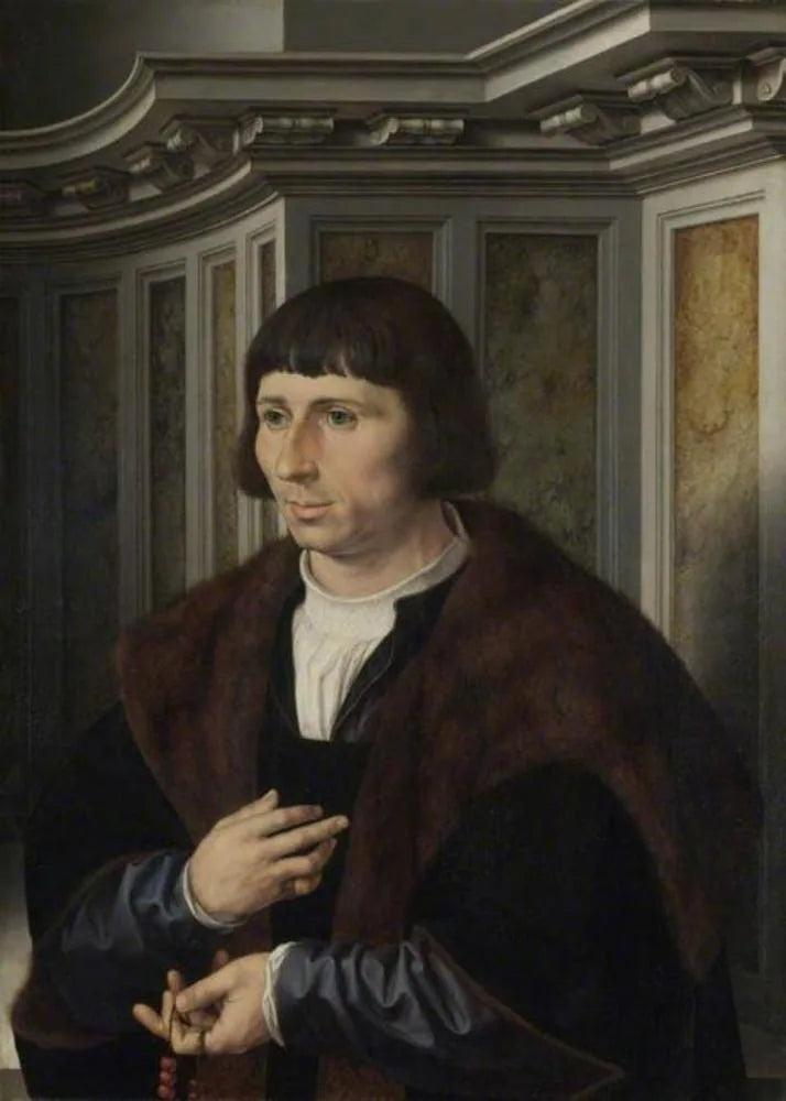 Man med ett rosenkrans - Jan Gossaert