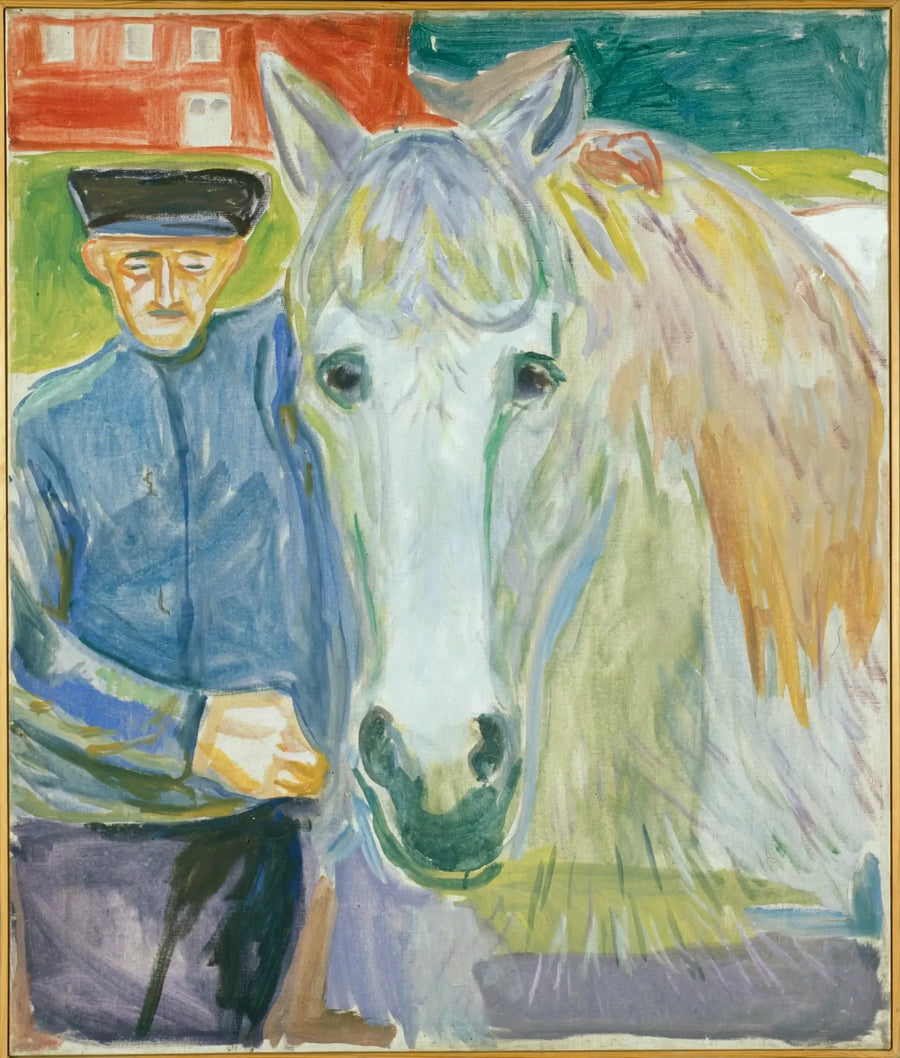 Man med en häst - Edvard Munch
