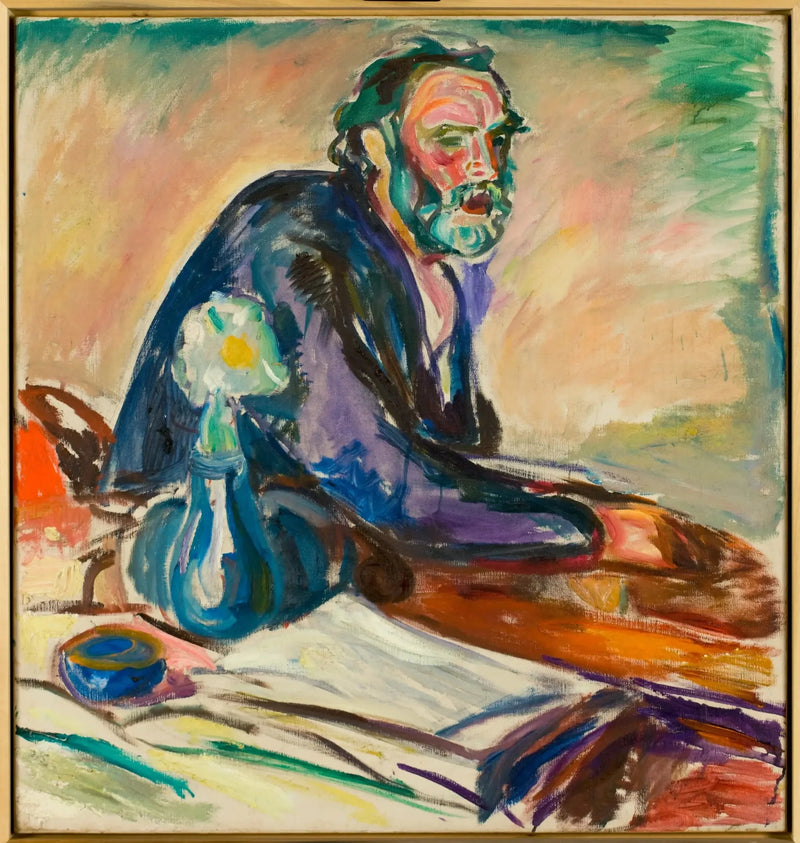 Man med bronkit - Edvard Munch