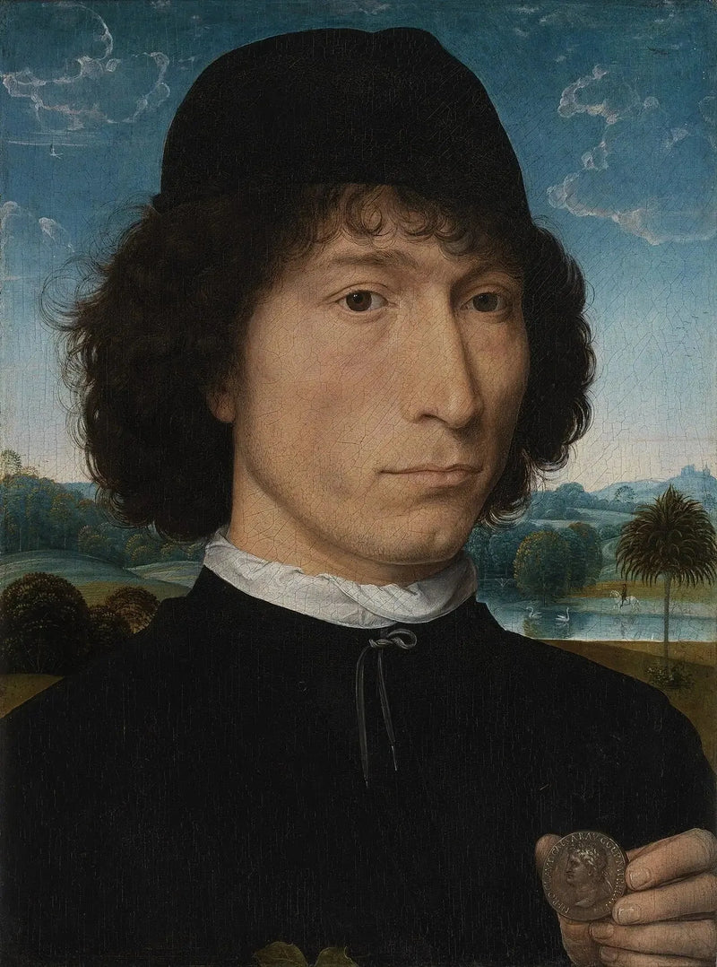 Man med en romersk mynt - Hans Memling