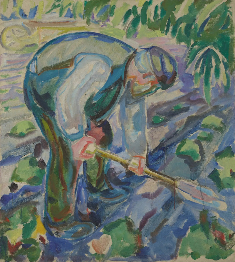 Man som gräver - Edvard Munch