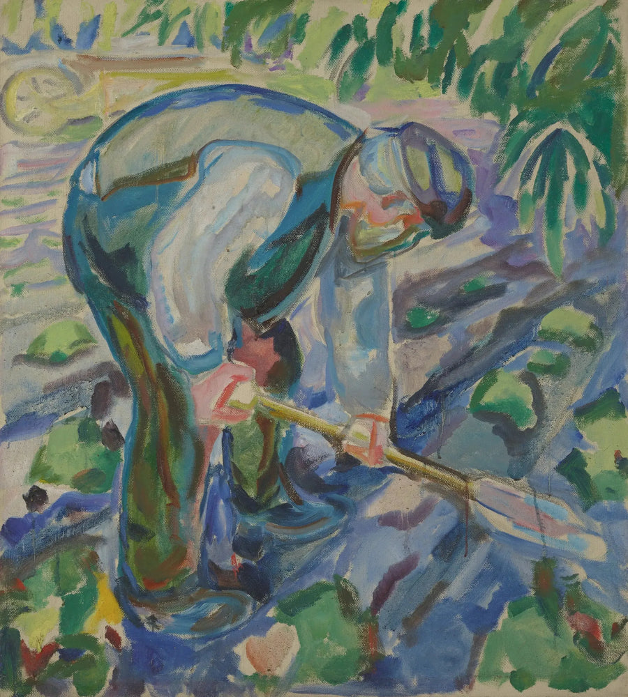 Man som gräver - Edvard Munch