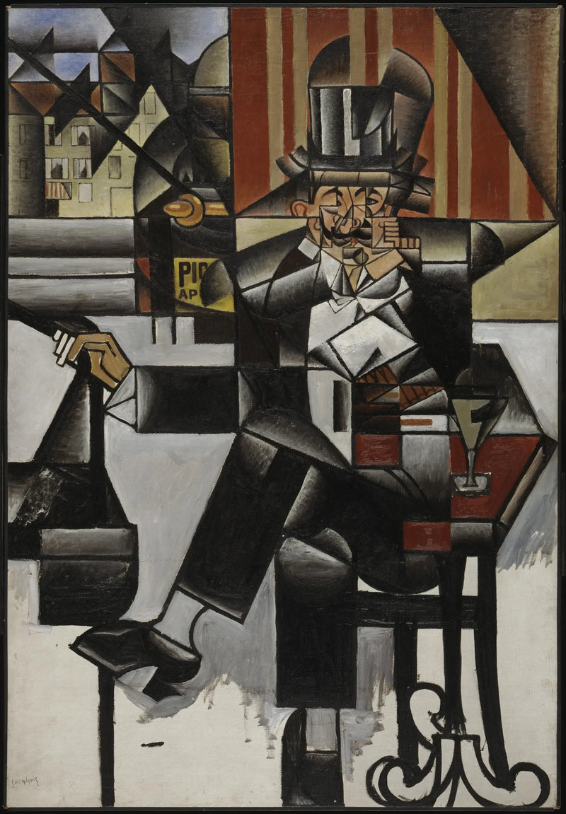 Man i ett café - Juan Gris