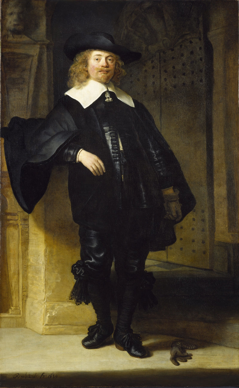 Porträtt av en stående man, kanske Andries de Graeff - Rembrandt
