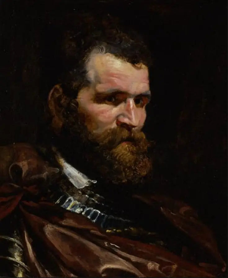 Man i rustning - Peter Paul Rubens
