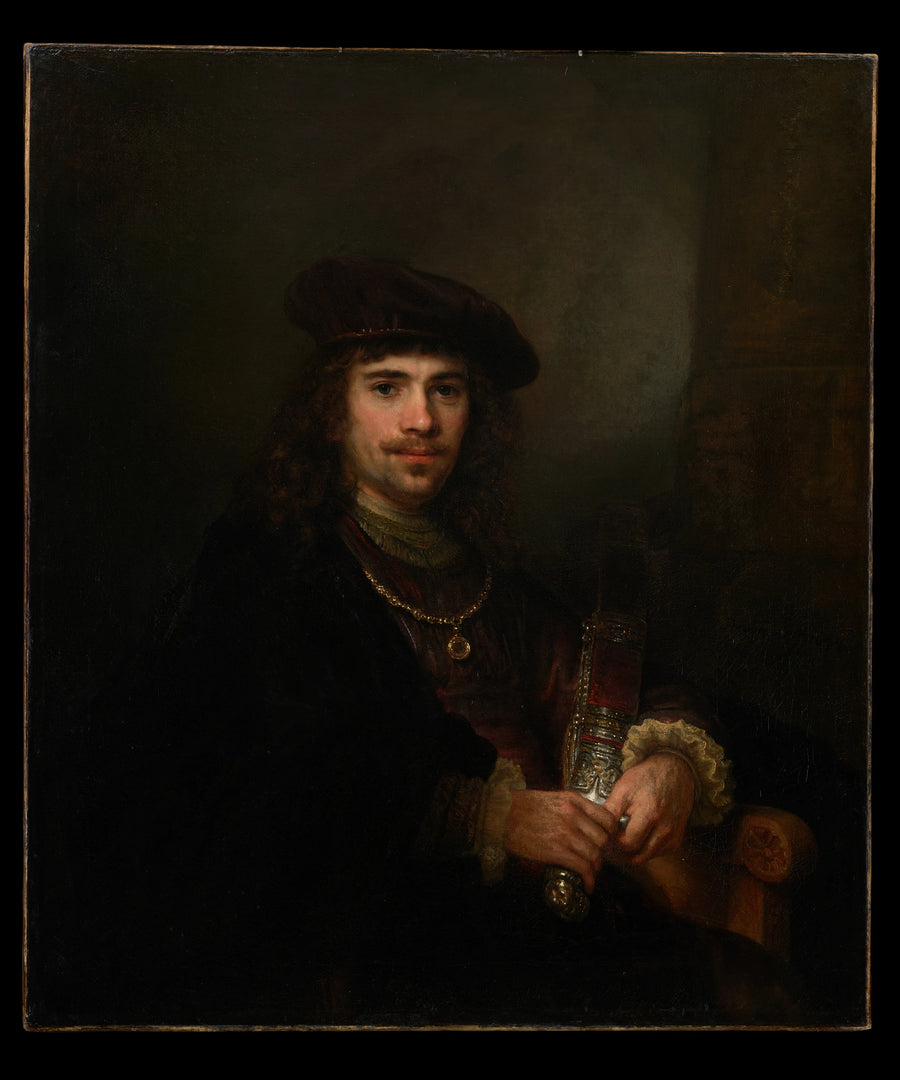 Man med ett svärd och en basker - Rembrandt
