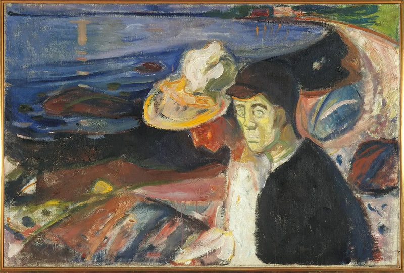 Man och Kvinna på stranden - Edvard Munch