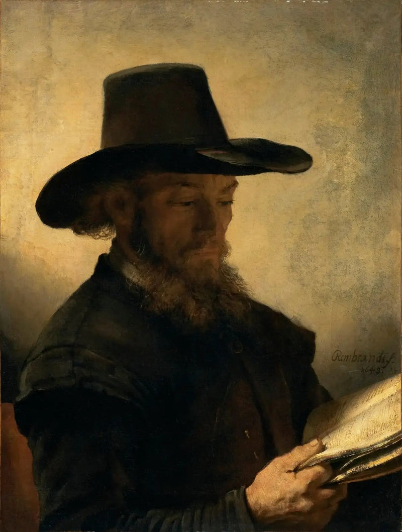 Man som läser - Rembrandt