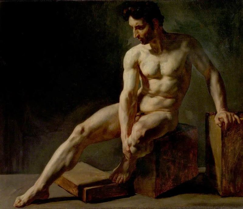 Man sittande - Édouard Detaille