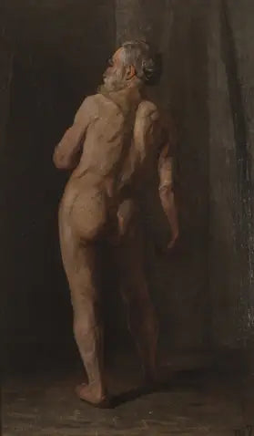 Stående naken man - Piet Mondrian