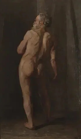 Stående naken man - Piet Mondrian
