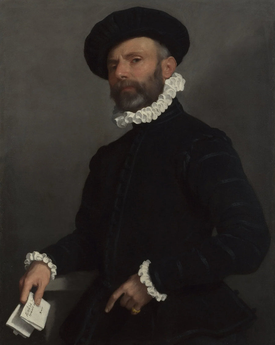 Man som håller ett brev - Giovanni Battista Moroni