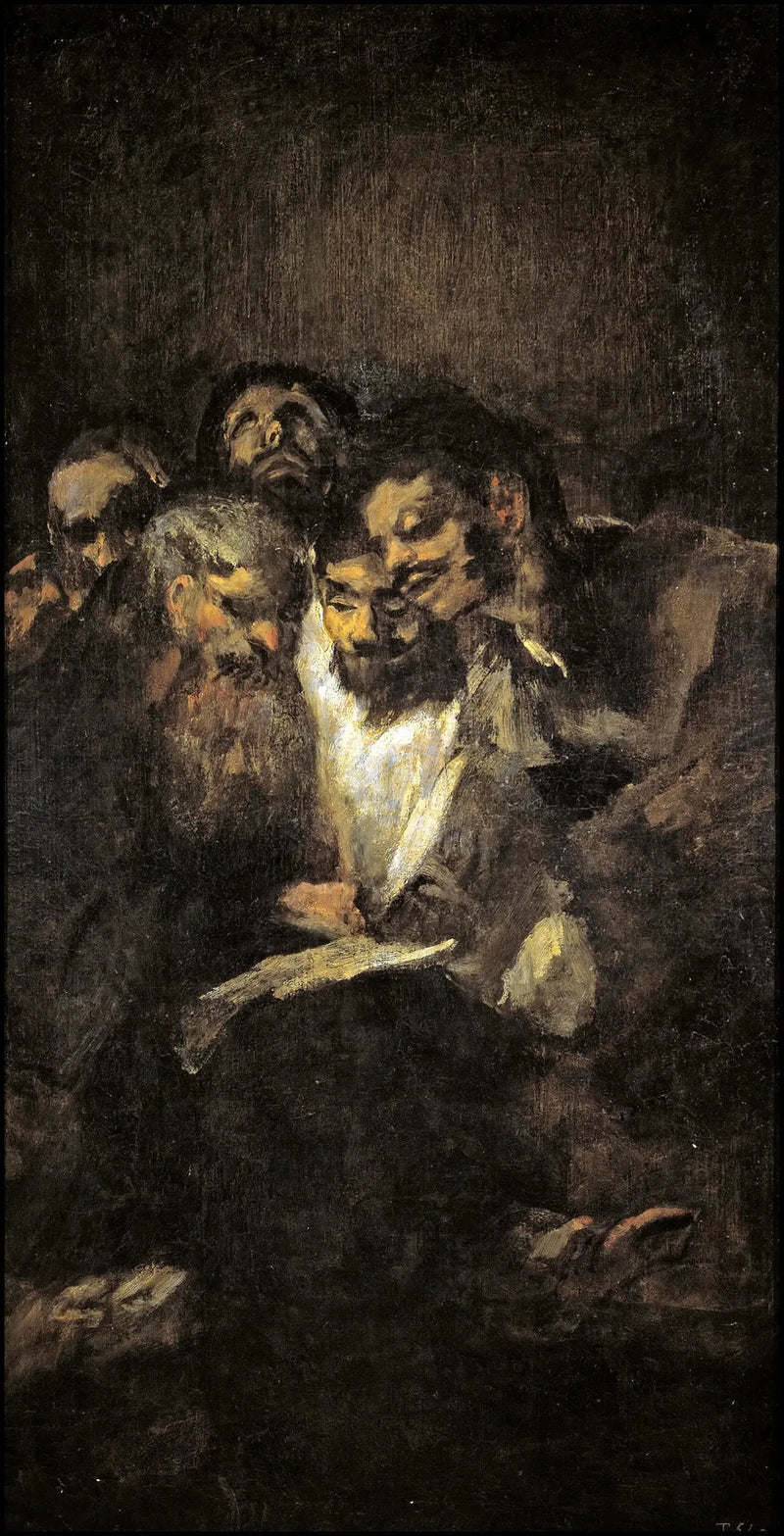 Män som läser - Francisco de Goya