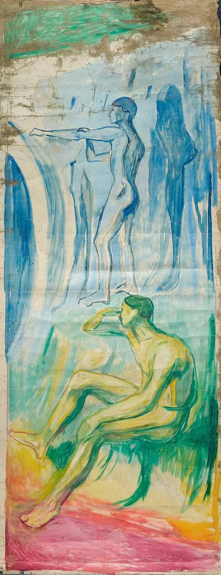 Män vända mot solen - Edvard Munch