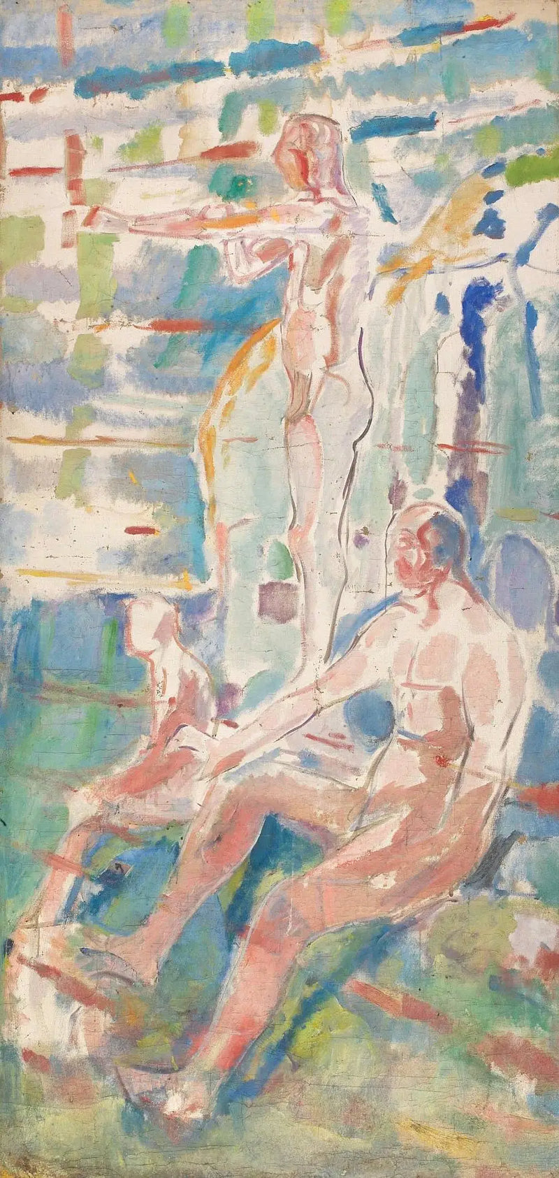 Män vända mot solen - Edvard Munch