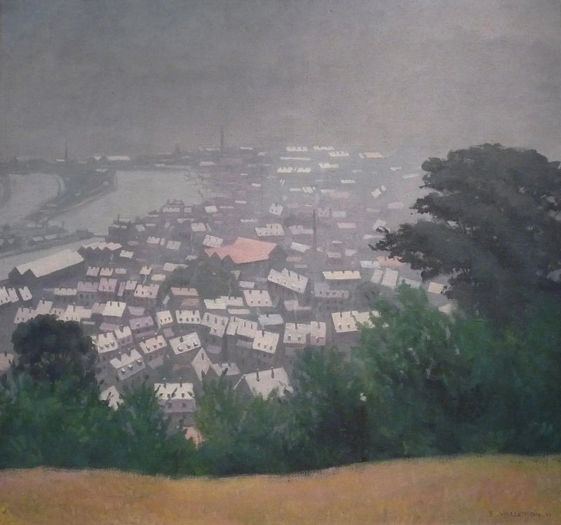Honfleur i dimman - Félix Vallotton