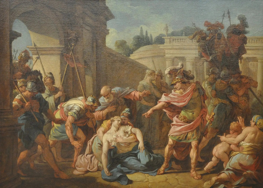 Horace slog precis sin syster - Louis Jean François Lagrenée