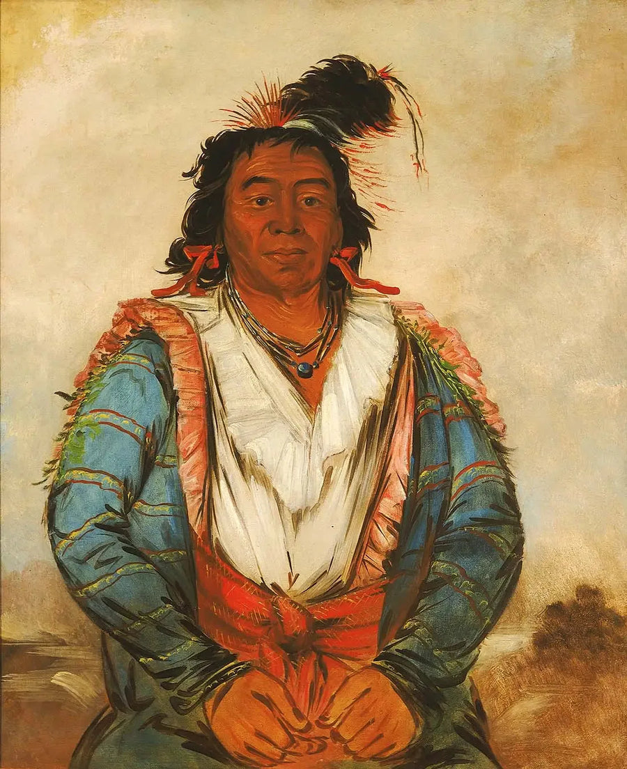 Hose-put-o-káw-gee, en Brave - George Catlin