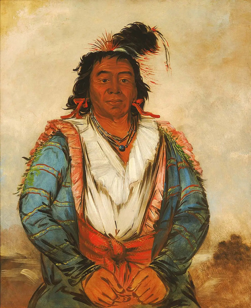 Hose-put-o-káw-gee, en Brave - George Catlin
