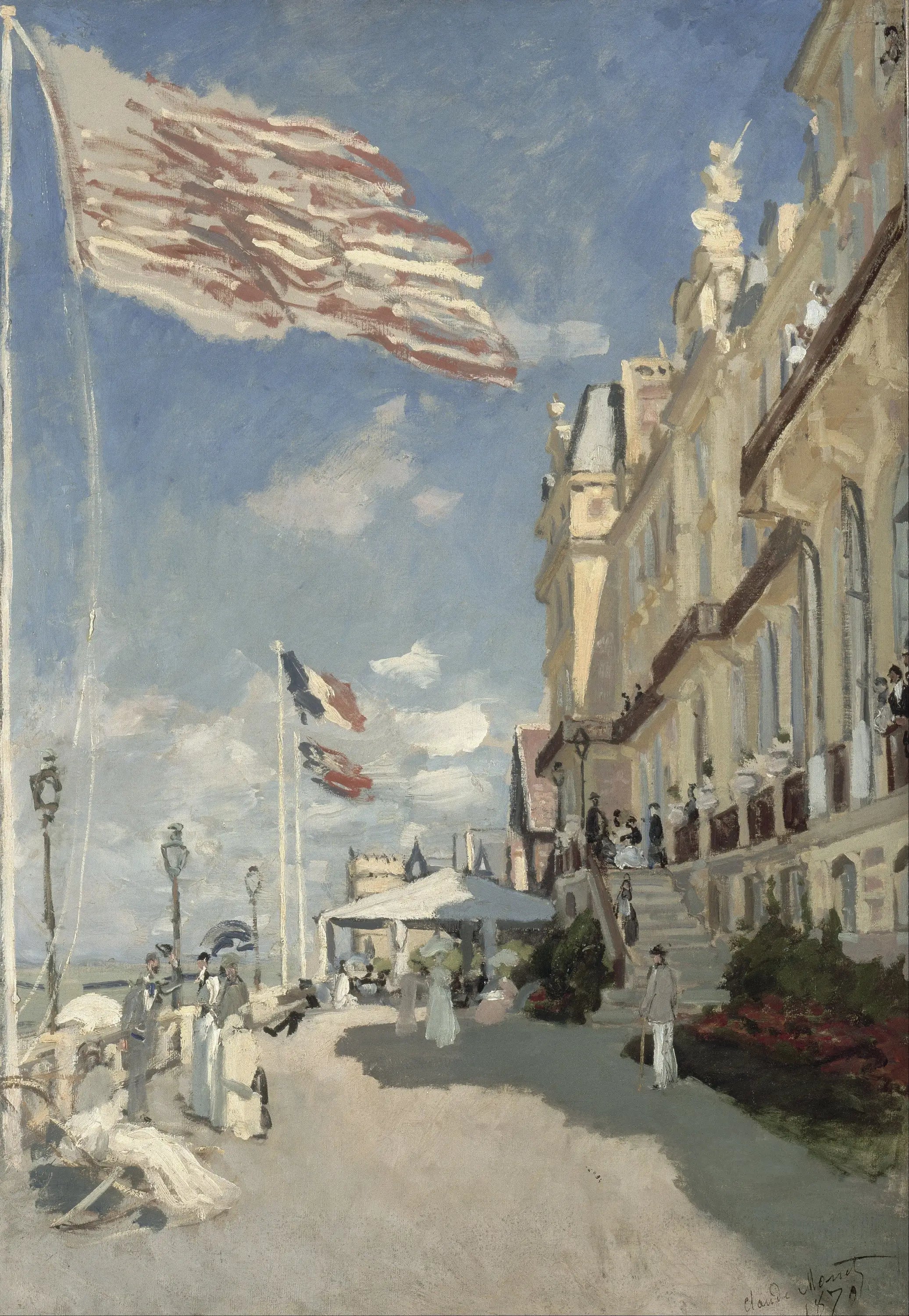 Reproduction du tableau « Hôtel des Roches Noires, Trouville - Claude Monet » par Alpha Reproduction en peinture à l’huile