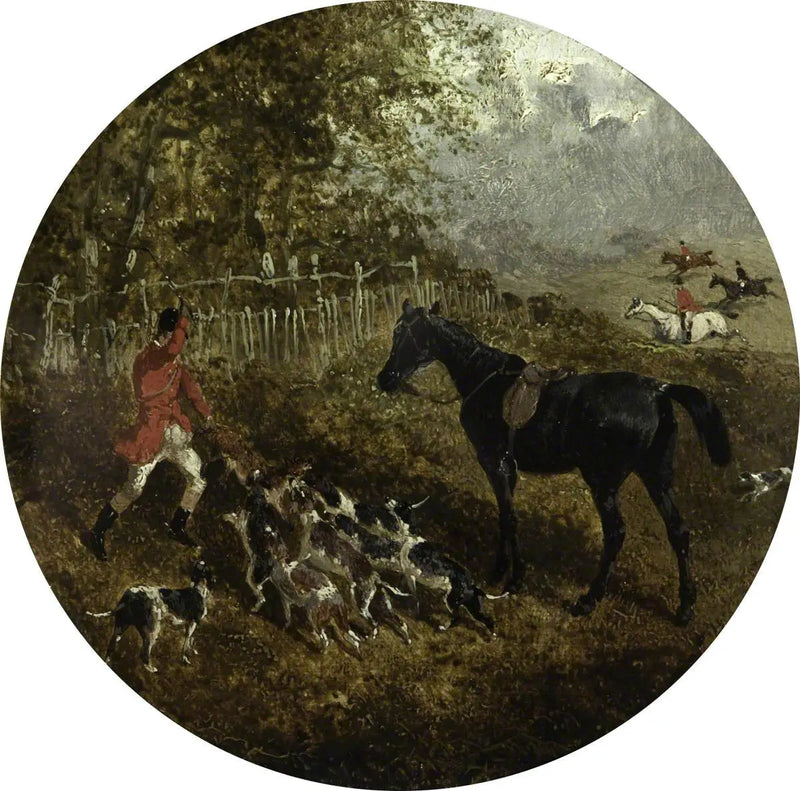 Åtta cirkulära scener av rävjakt: dödandet - John Frederick Herring, Sr.