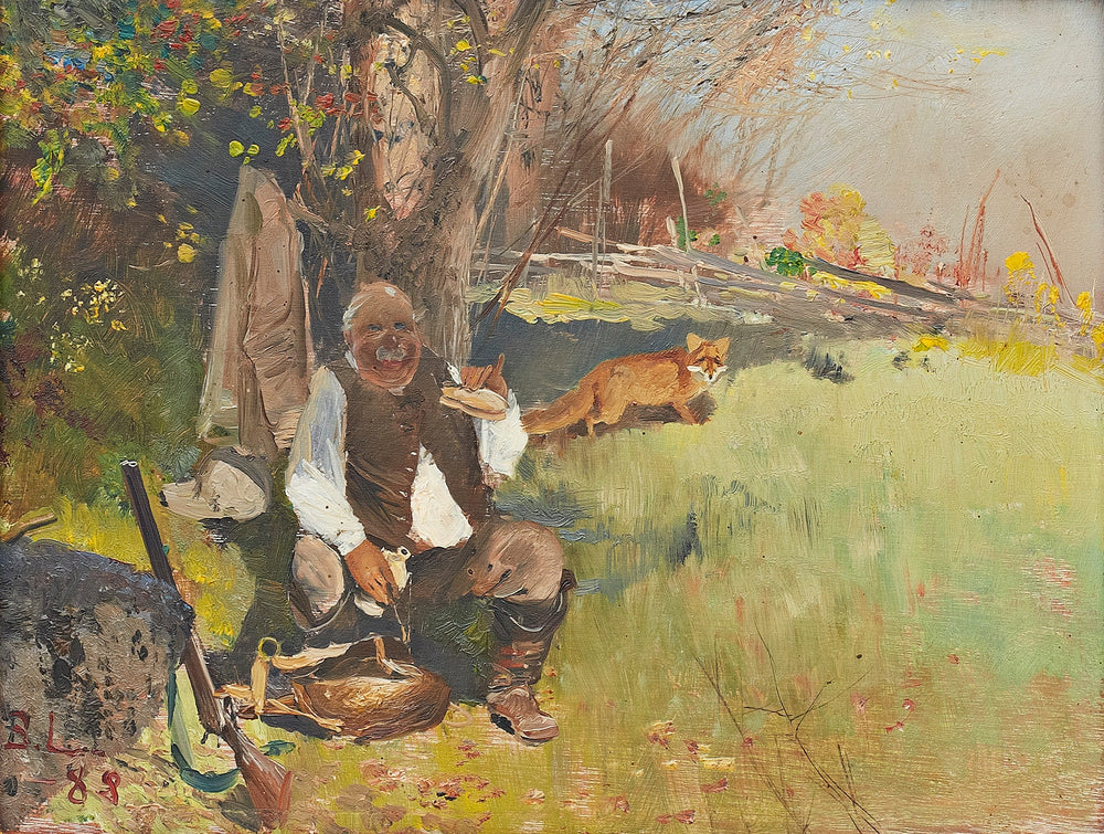 Hunter au petit-déjeuner - Bruno Liljefors
