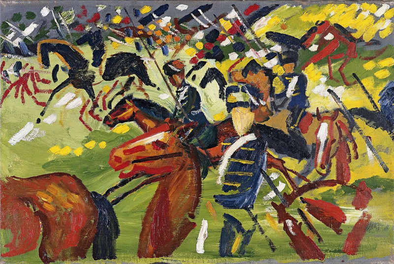 Hussar på utflykt - August Macke