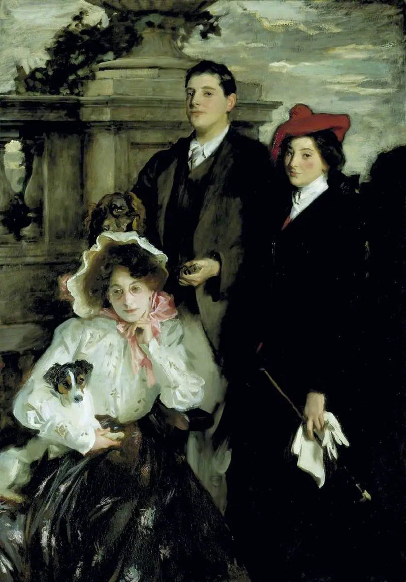 Hylda, Almina och Conway, barn till Asher Wertheimer - John Singer Sargent