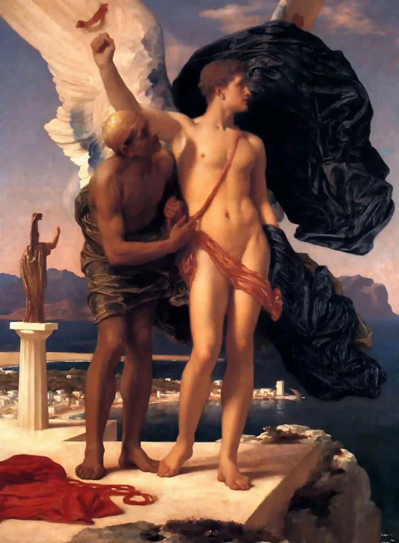 Icare och Dédale - Frederic Leighton