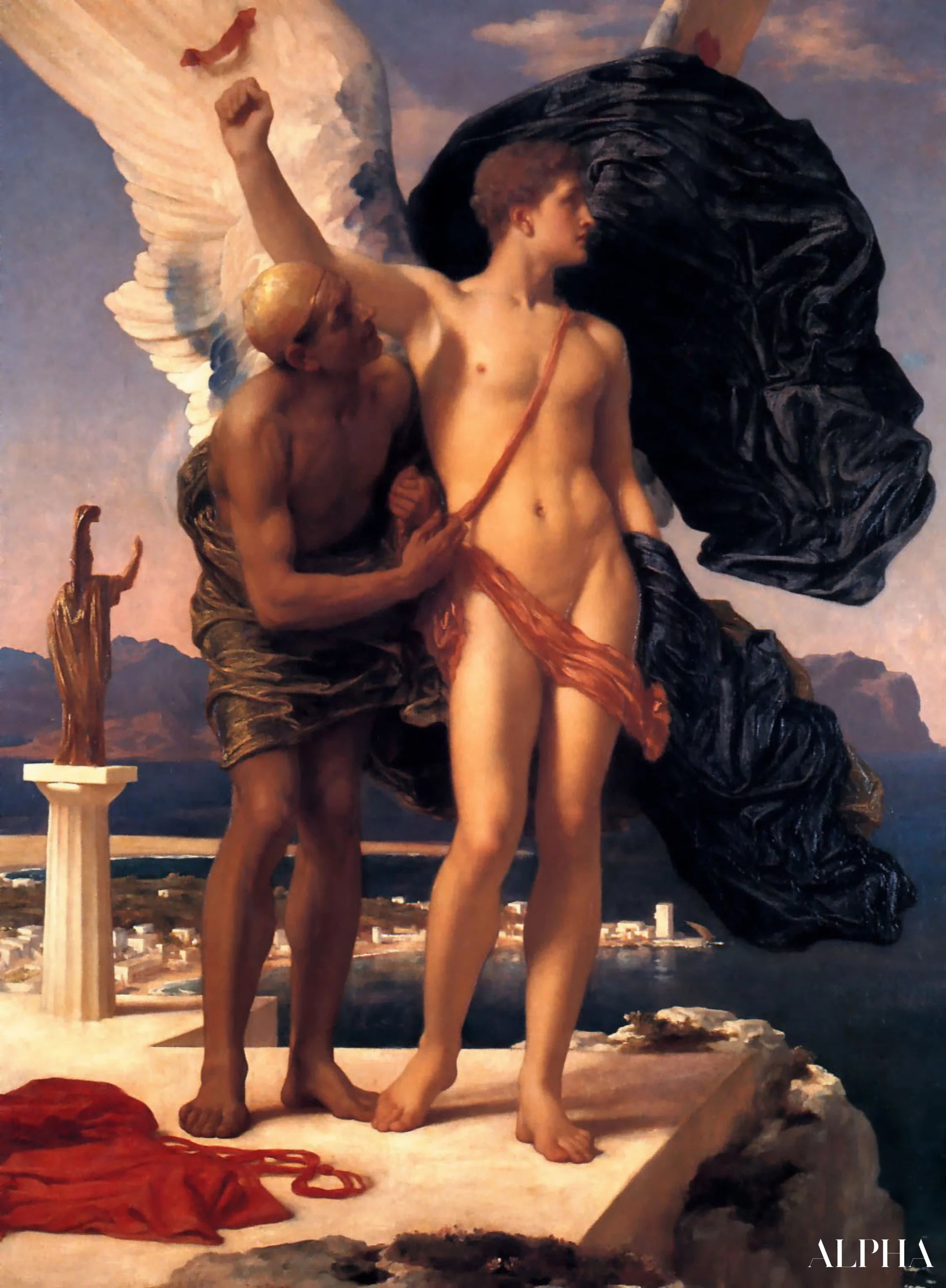 Icarus and Daedalus - Frederic Leighton - High-end reproductions of paintings and artworks