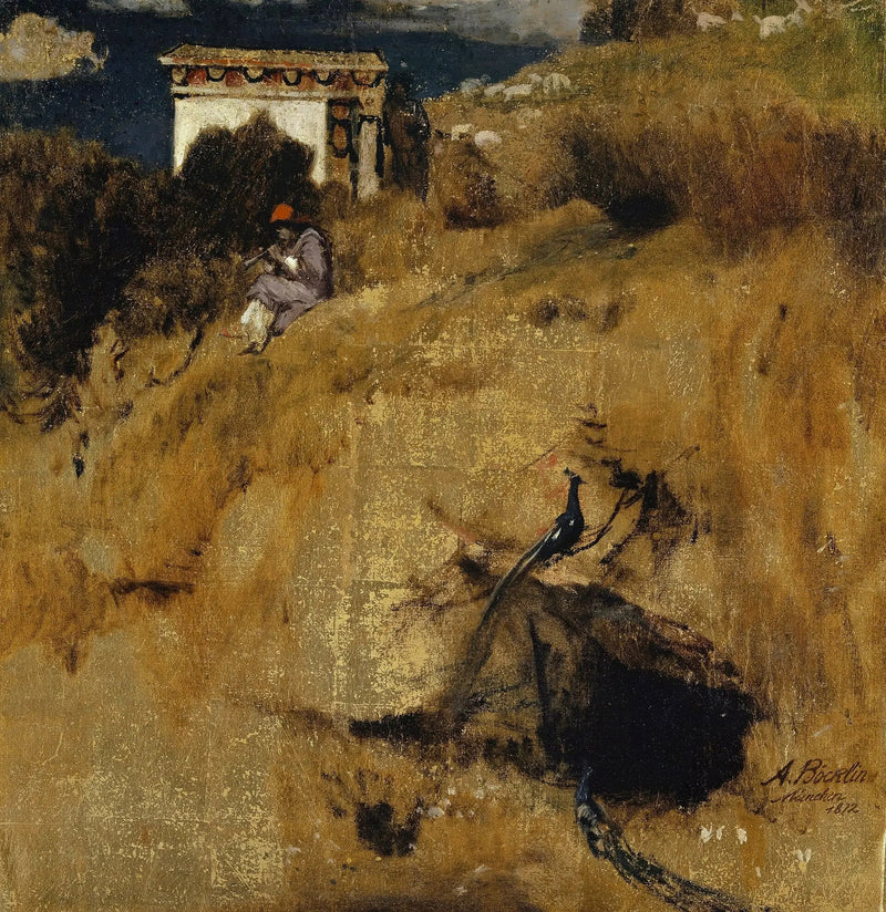 Idyll (fragment av skärmvägg) - Arnold Böcklin