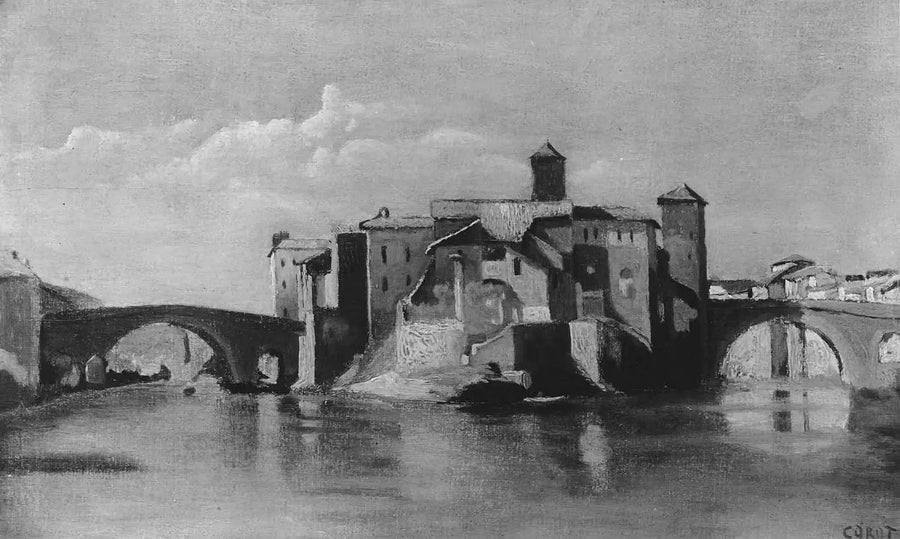 San Bartolomeoön, Rom - Jean-Baptiste Camille Corot